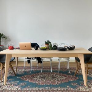 Table Scandi Hephy scandinave bois massif hêtre