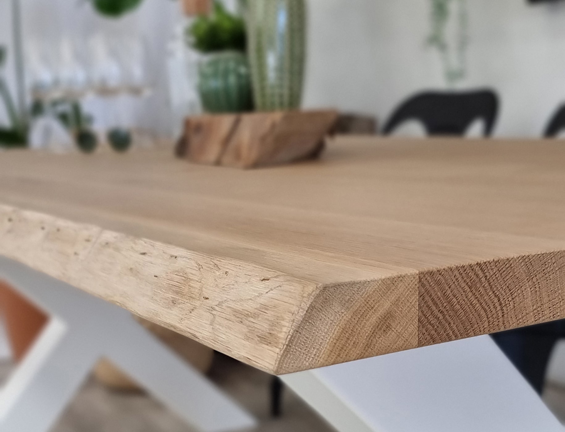 Table X100 industrielle Hephy pieds blanc